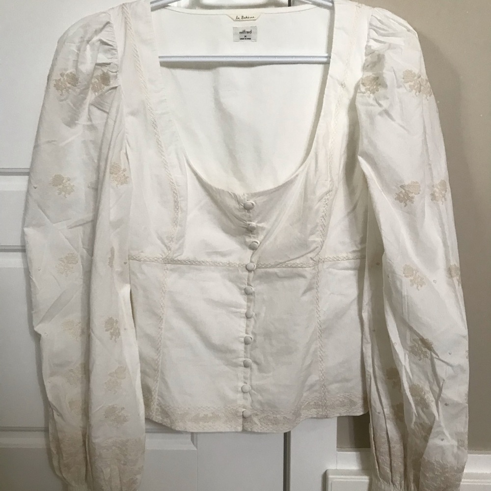 Aritzia wilfred blouse
